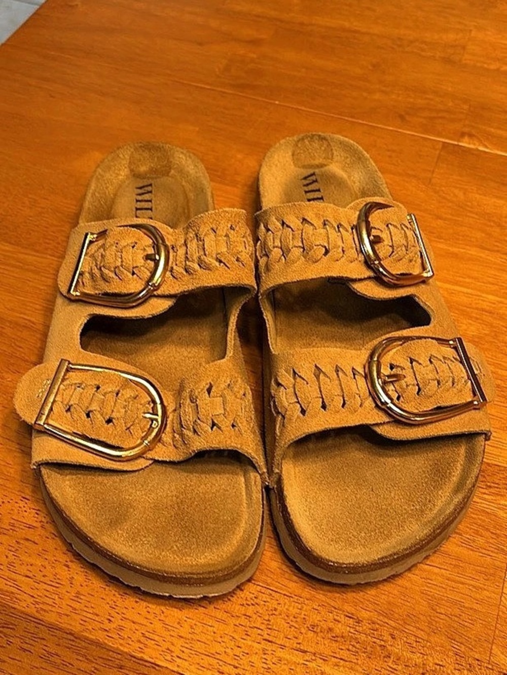 Wilt Brown Leather Buckle Sandals
